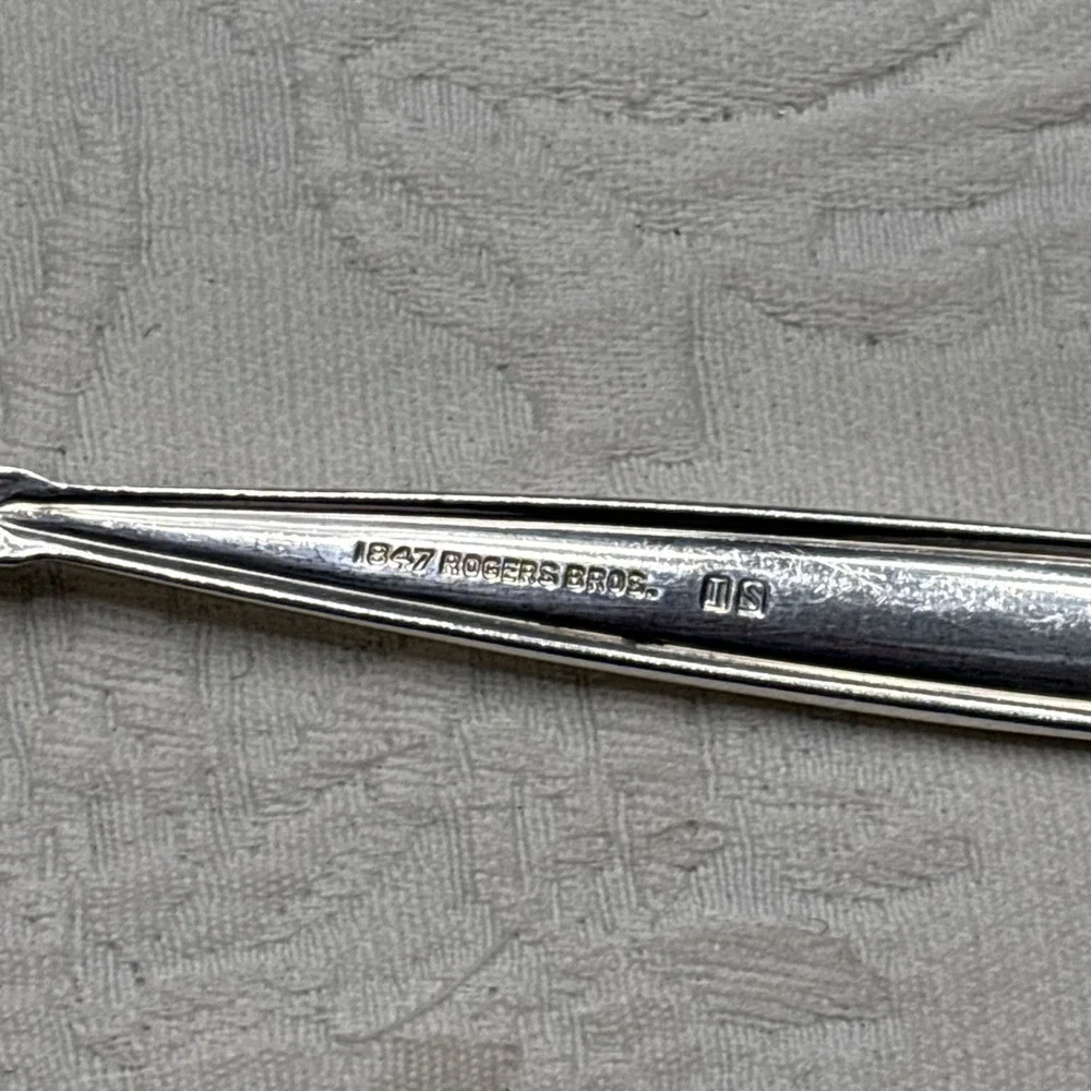 1965 GARLAND 1847 Rogers Bros IS Serving  Casserole Spoon Silver Plate Flatware